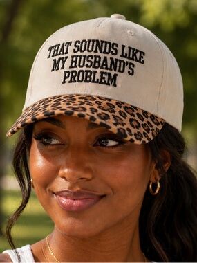 🆕 Sassy Two Tone Leopard Trucker Hat Embroidered Women’s Adjustable Cap